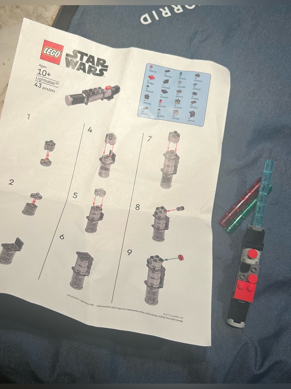 LEGO Lightsaber - make and take